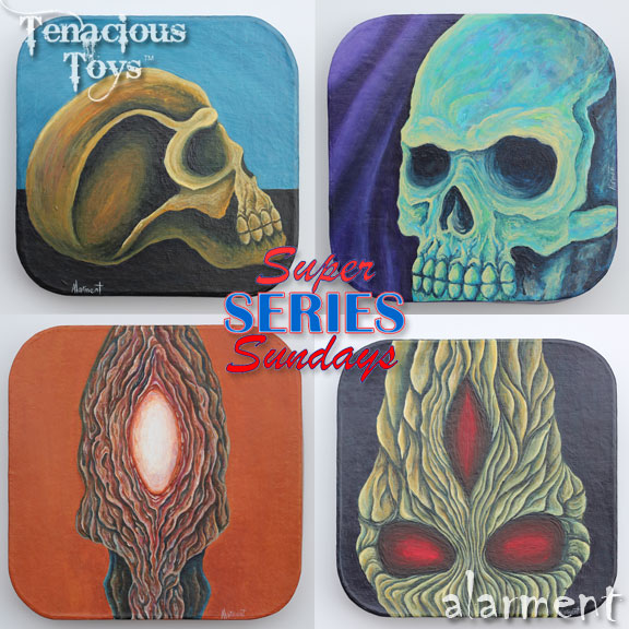 alarment Creatures and Companions Dunny series paintings